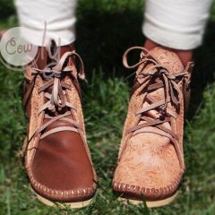 Brown Leather Moccasins Leather Boots Mens Moccasins Womens