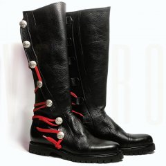 Leather Renaissance Boots for Men Comfortable Men Cosplay