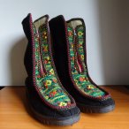 Vintage Wuschki Winter Elastro DDR Felt Boots Valenki Retro