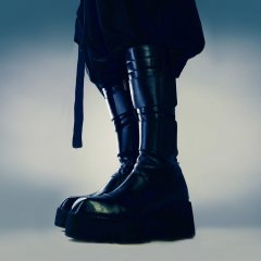 Knee High Handmade Leather Platform Boot Avant Garde