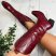 Cowboy Western Boots Burgundy Red