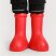 Red Astroboy Boots Trendy High Cartoon Round Toe Big Red