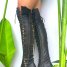 Boots Woman Knee High Boots Leather Boots Woman Lace up