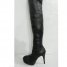 Men Size Very Soft Lamb Leather Thigh High Stilleto Round Toe