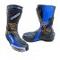 New Yamaha Blue Black Motorbike Racing Shoes Leather