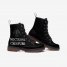 Noctural Creature Black Unisex Combat Boots Goth Vegan