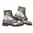 Marilyn Monroe Leopard Style UNISEX Vegan Leather Boots