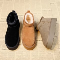 VEGAN PLATFORM BOOTS Adults Mini Snow Designer Ankle Slippers