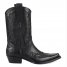 Footcourt Black Texas Boots Genuine Leather Cowboy Boots for