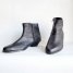 80s Men's Boots Leather Boots Charcoal Black Leather Boots