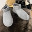 Men & Women Sheepskin Boot Grey Color Winter Slippers Cozy