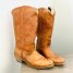 Dingo Leather Cowgirl Boots / Vintage Country Western Boots