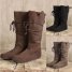 Medieval Long Boots Renaissance Pirate Boots Larp Shoes PU