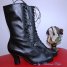 Black Boots Black Leather Boots Victorian Boots Cosplay Boots