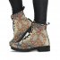 Colorful Peace Sign Mandalas Womens Boots Vegan Leather