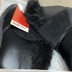 Womens Brand New Toe Warmer Size 8 Black Boots