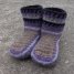 Crochet Booties Adult Size Non Skid Felt Slipper Socks