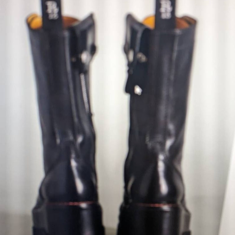 Made to Order Platform Boots With Shoe Laces and 11 Eyelets